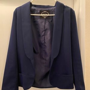 Love Tree Navy Blue Long Sleeve Blazer Suit Jacket